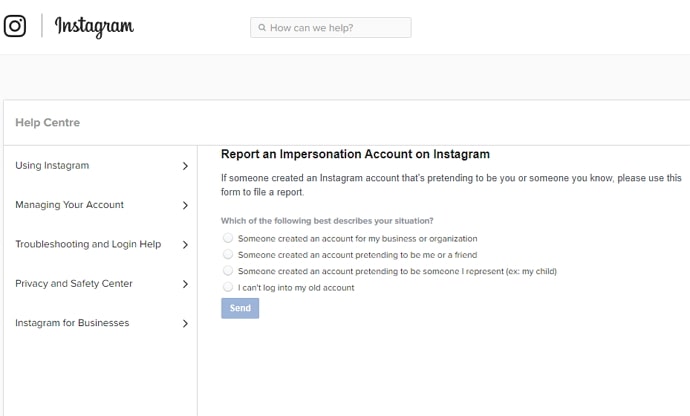 claim inactive instagram username